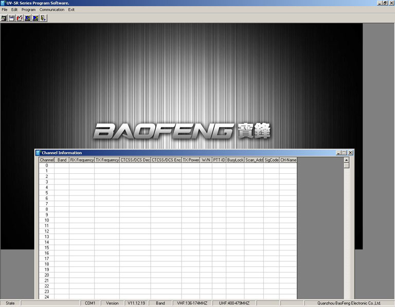 free baofeng uv 5r software download
